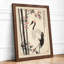 Crane Among Bamboo Japandi - Framed Print-1694008126-1694008114