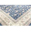 Wool Floral Area Rug in Blue/Beige