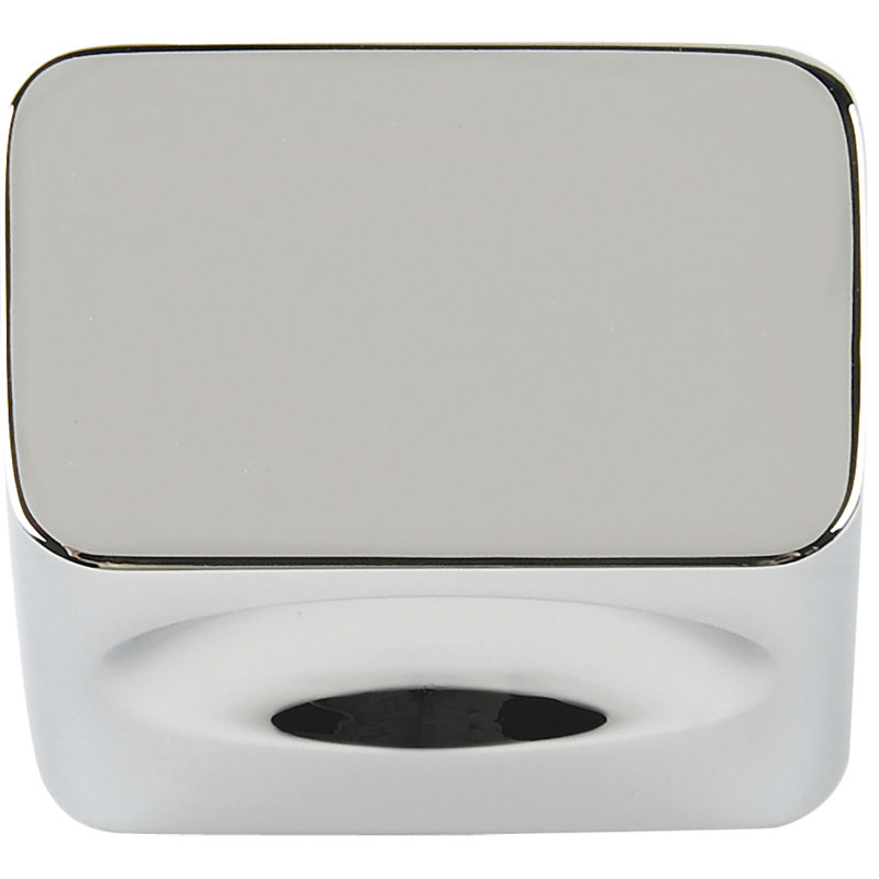 Element 1" Length Rectangle Knob, Polished Chrome
