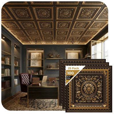 La Scala Drop-in or Glue-up PVC Ceiling Tile