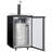 Danby 5.4 cu. ft. Silver Single Tap Half Barrel (Full Size) Freestanding Kegerator with Door Lock and Adjustable Temperature for Commercial Use