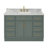 Tidworth 48'' Solid Wood Single Bathroom Vanity with 1.5'' Carrara Marble Top Sink-1125735234-1129079796