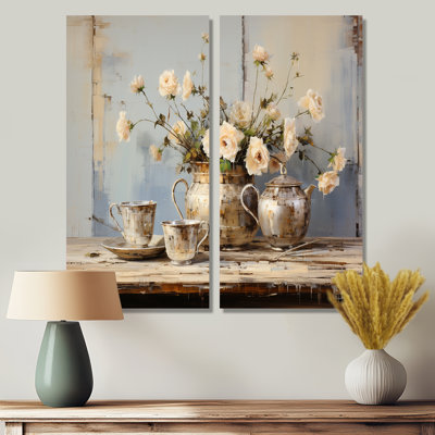 Food Coffee Tea II - Beige Wall Art Set Of 2