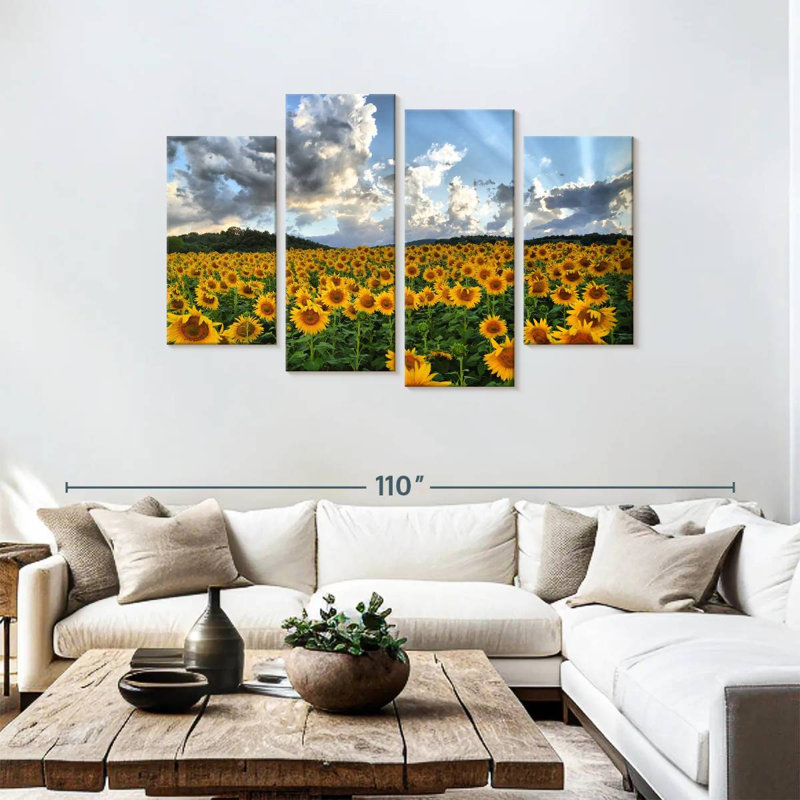 Alvord Tuscan Sunflower Field, 48"H x 75"W