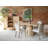 Jinni 54" Dining Table In Natural White