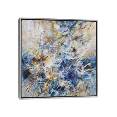 Espagnole à motif floral, reproduction d'art sur toile encadrée