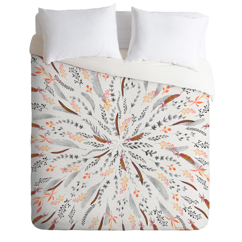 Ensemble de housse de couette Feather Roll, Housse de couette pour lit simple, Pièce unique