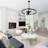 Caprisha 8 - Light Dimmable Wagon Wheel Chandelier