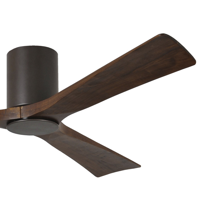 Irene LED Ceiling Fan, Textured Bronze, 60", Walnut