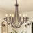 6-Light Dimmable Steel Candle Style Chandelier