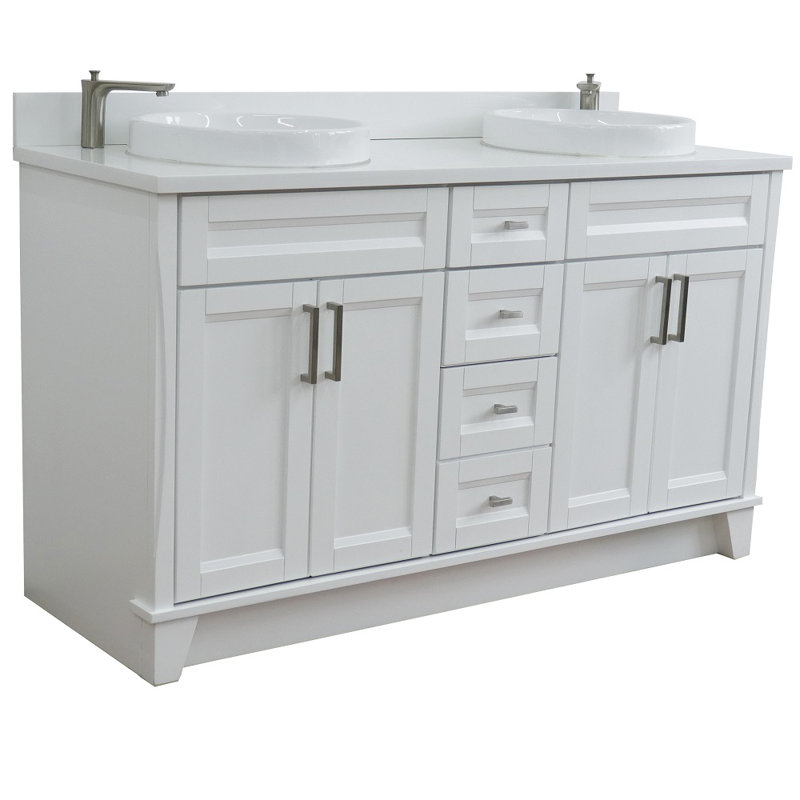 Ensemble de meuble-lavabo double 61 po Laurents