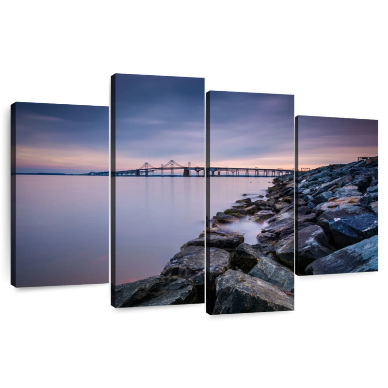 Soirée Chesapeake Bay Bridge, H 22 po x l 36 po
