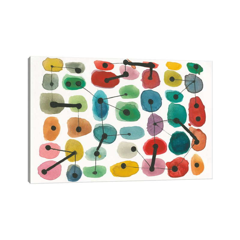 Mid Century II by Cheryl Warrick - Floater Frame Print on Canvas, Wrapped Canvas, 20.32 cm H x 30.48 cm W