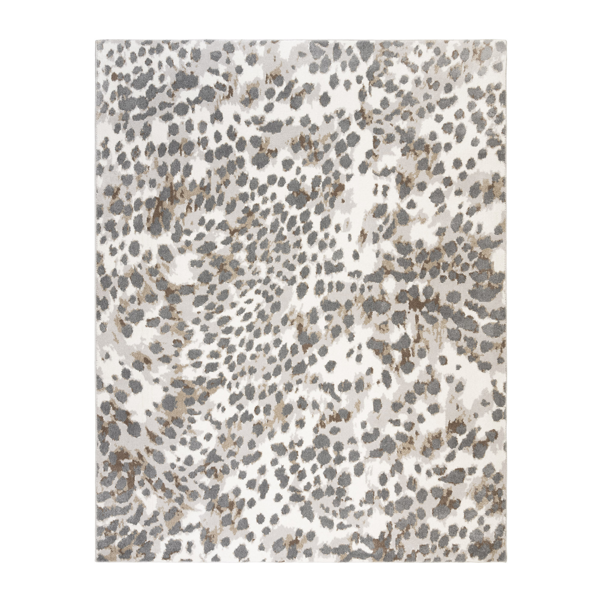 Mercer41 Ciaran Gaia Animal Glam Leopard Print Gray/Tan/Ivory ...