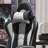 Black And White Ergonomic Gaming Chair With Massage And Lumbar Support, Footrest And Headrest, Height Adjustable And Swivel.
