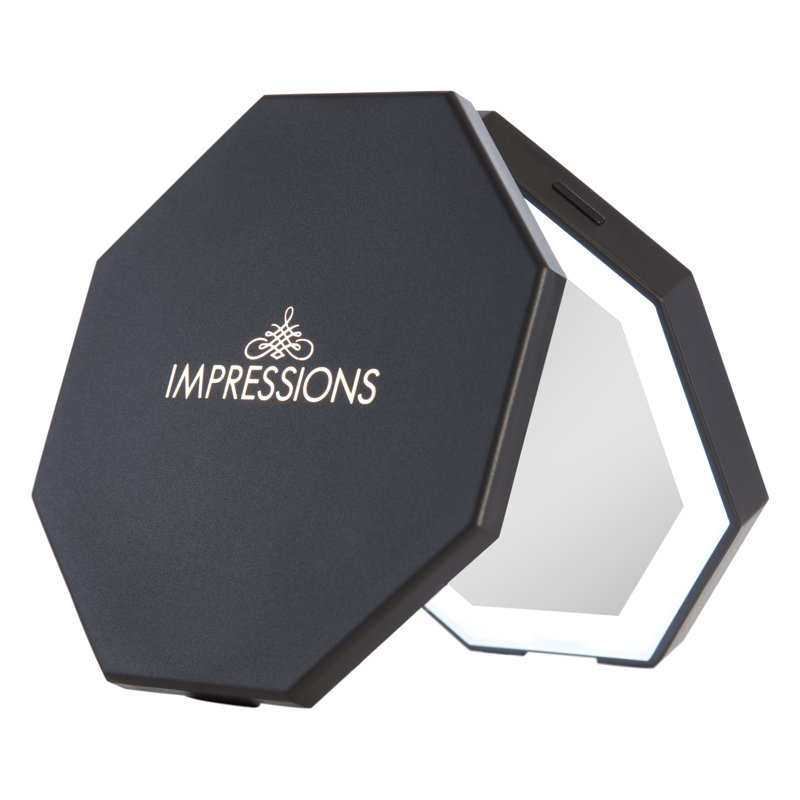 Miroir de maquillage pour salle de bain Cosmic, Noir