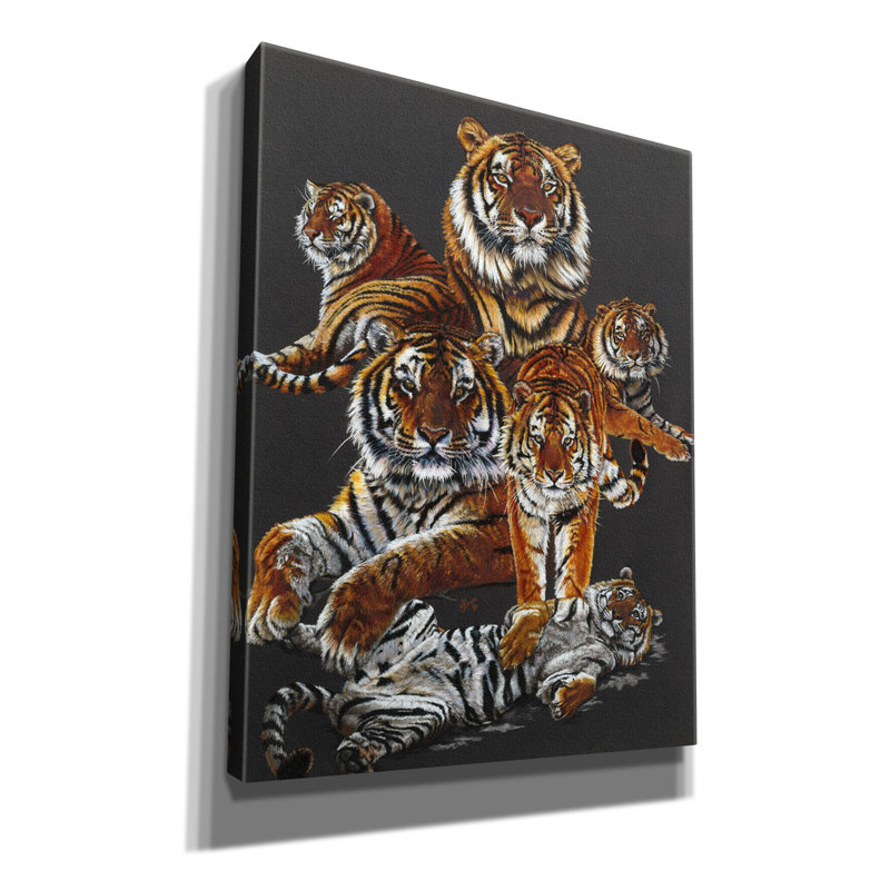 «Dynasty» par Barbara Keith, art mural sur toile, H 34 po x l 26 po x P 1,5 po