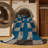 Machine Washable Checkered Blue Area Rug-370096648