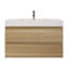 Meuble-lavabo mural simple de 42 po Carnetta-1835715409