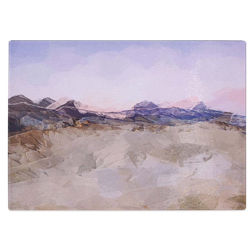 Tempered Glass Death Valley Canyon Chopping Board, 39 cm W x 28.5 cm L