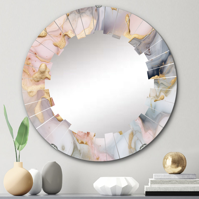 Miroir mural rond Kendele, 24 po x 24 po