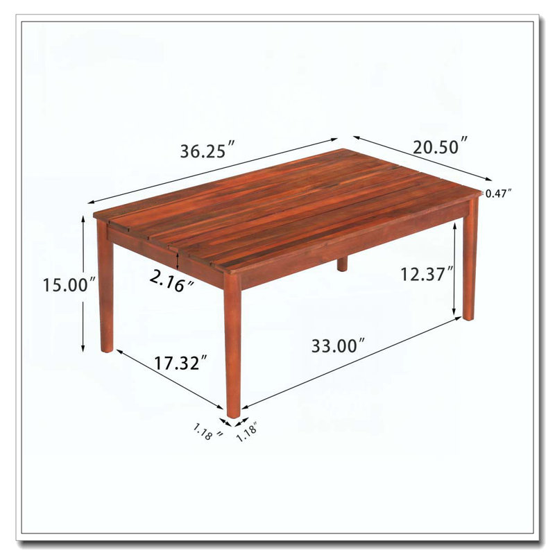 COFFEE TABLE, Mahogany