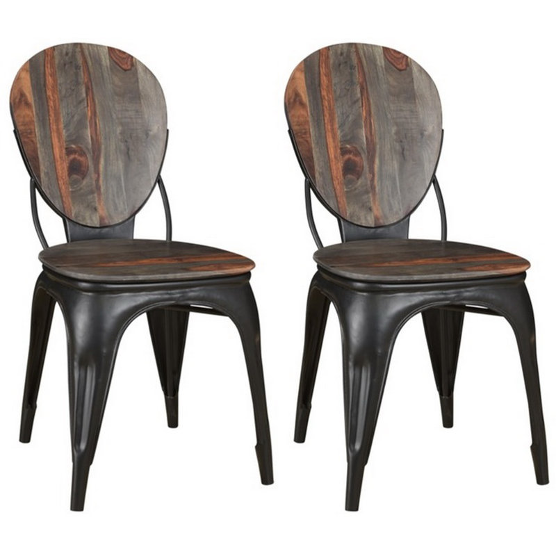 Fauteuil capitonné brun Hoswell