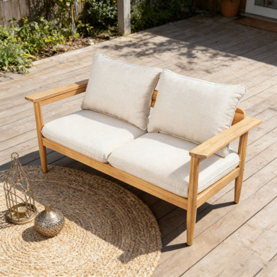 Canapé d'extérieur en bois d'acacia