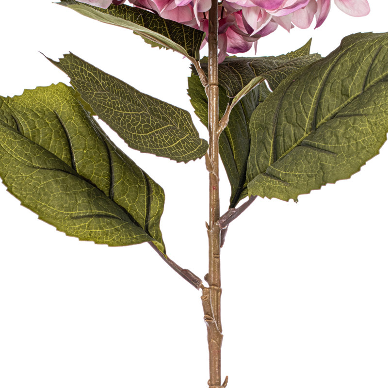 Tige d'hortensia de 42 po, H 42 po x l 4 po x P 7 po, Rose