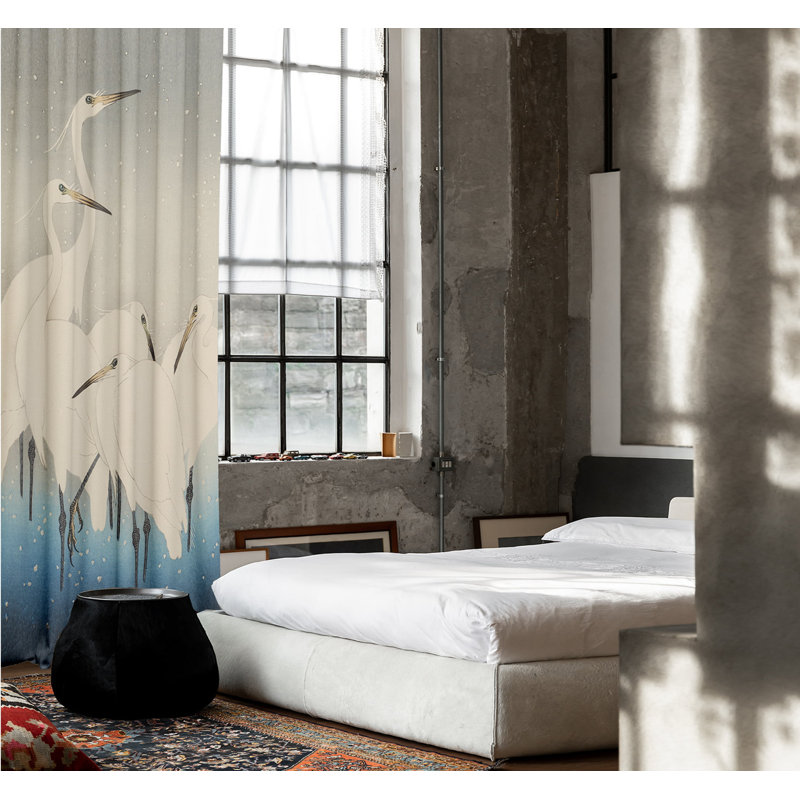 Chinedum Velvet Blackout Slot Top Curtain Pair, 148cm Width x 400cm Drop