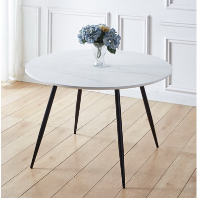 Ettinger Round Metal Base Dining Table
