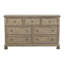 Commode classique 1 pièce avec 7 tiroirs et plateau à bijoux