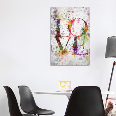 Love by Aged Pixel - Wrapped Canvas Print