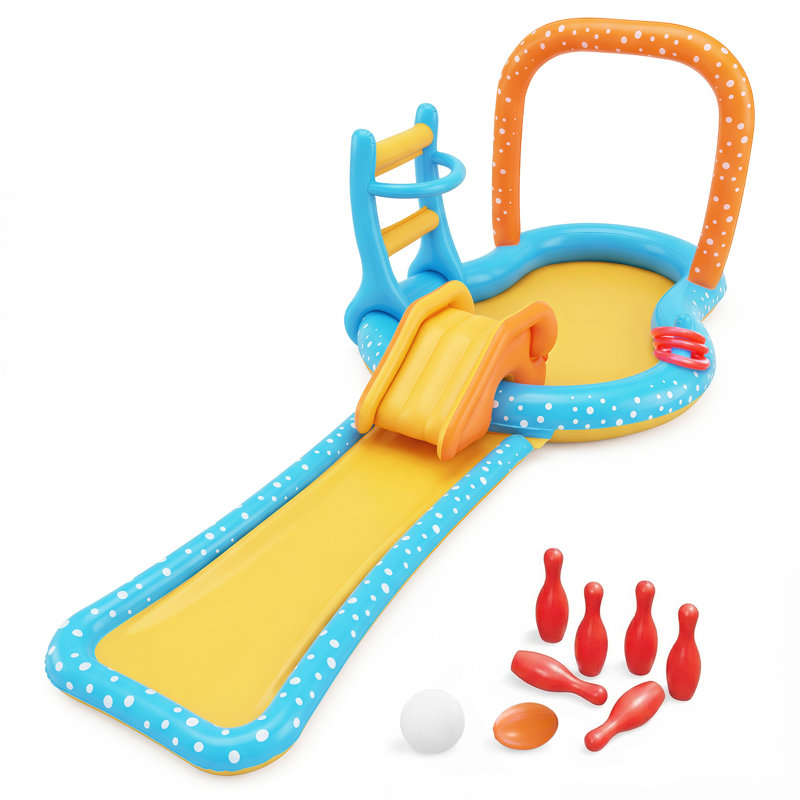 Piscine pour enfants avec glissade gonflable Kiddie
