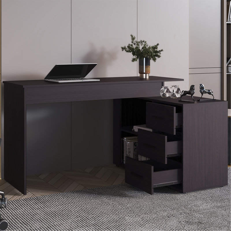 Upton L-Shape Home Office Desk, Studio, Bedroom, Library, Study Table, Work