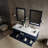60" Wall-Mounted Double Bathroom Vanity Set-82339537-82339536