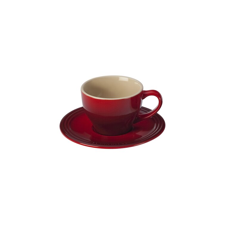 Le Creuset Stoneware Espresso Cups, Set of 2 - Cerise
