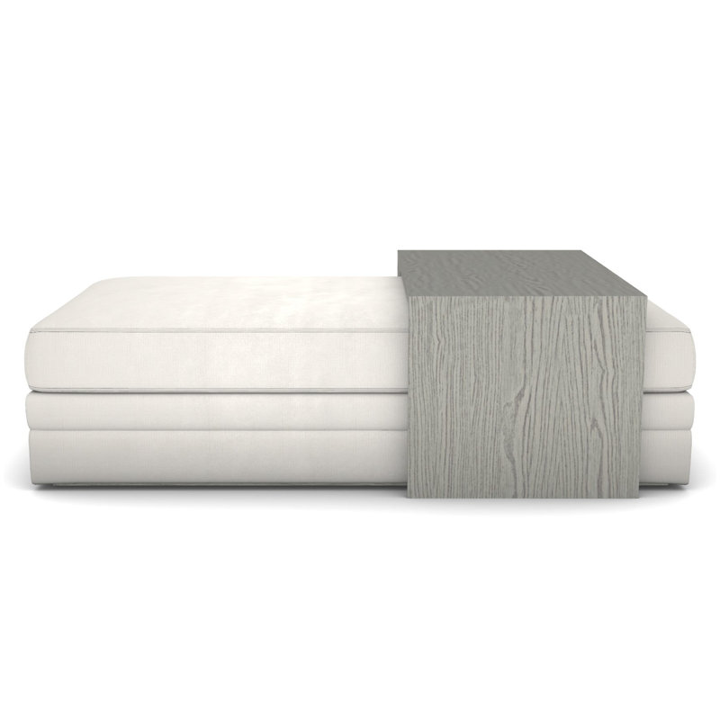 Tour de lit Boyden avec table large, Neige Tommy, Gris colombe