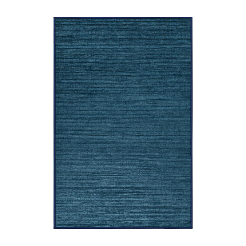 Machine Washable Solid Gray Area Rug, Rectangle 4' x 6'