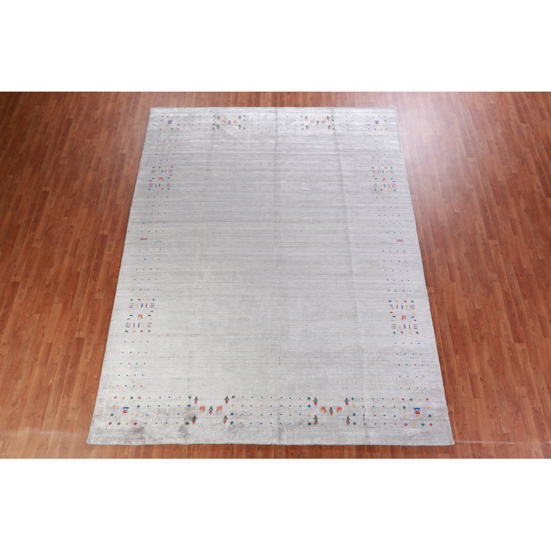 Tapis indien fait à la main Gabbeh 9 x 12