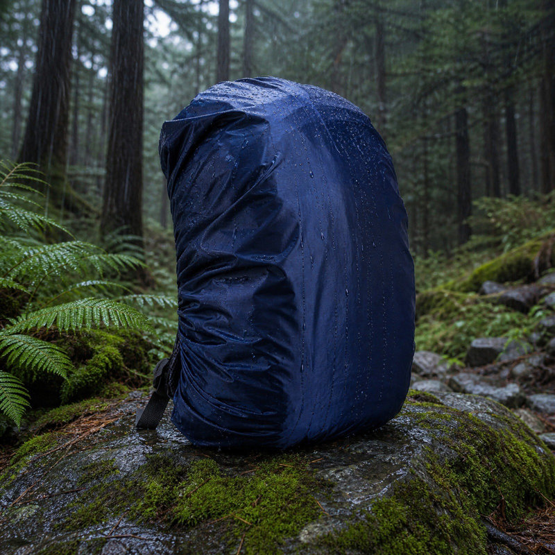 housse de pluie. Housse de pluie imperméable.   Protecteur réutilisable avec sangle élastique pour la randonnée, le vélo et le vélo
