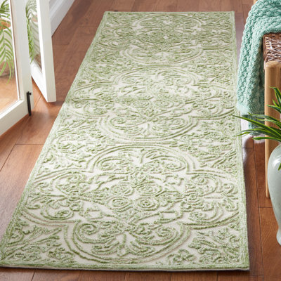 Alfio Trace 101 Area Rug In Ivory / Green