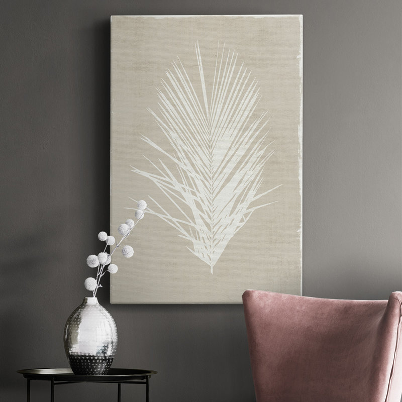 Palm Oasis II - Toile tendue avec châssis de qualité supérieure - prête à être accrochée, H 18 po x l 12 po x P 1,5 po