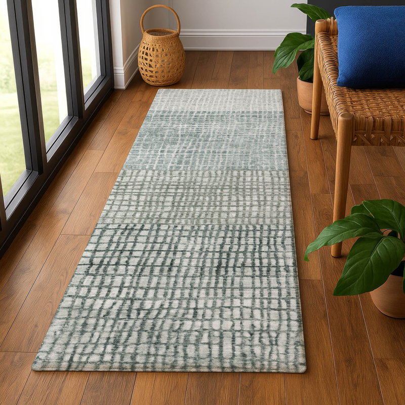 Premium Machine Washable Monnier AMF1831 Geometric Rug, Runner 2'3" x 7'6"