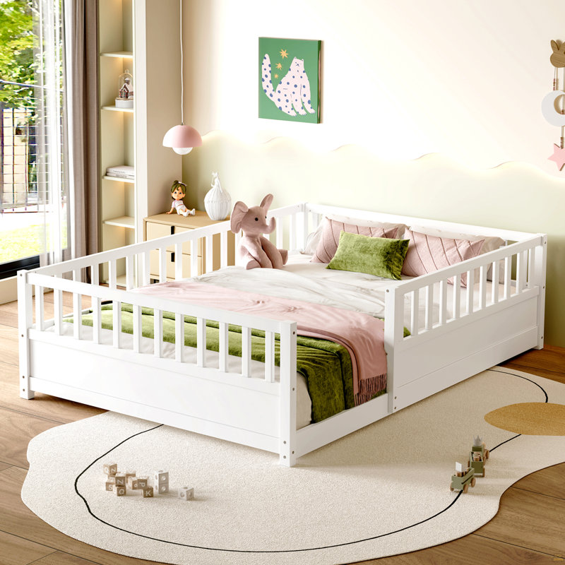 Lit double pleine grandeur, Blanc, Lit double