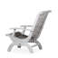 Chaise en bois d'eucalyptus, gris argenté