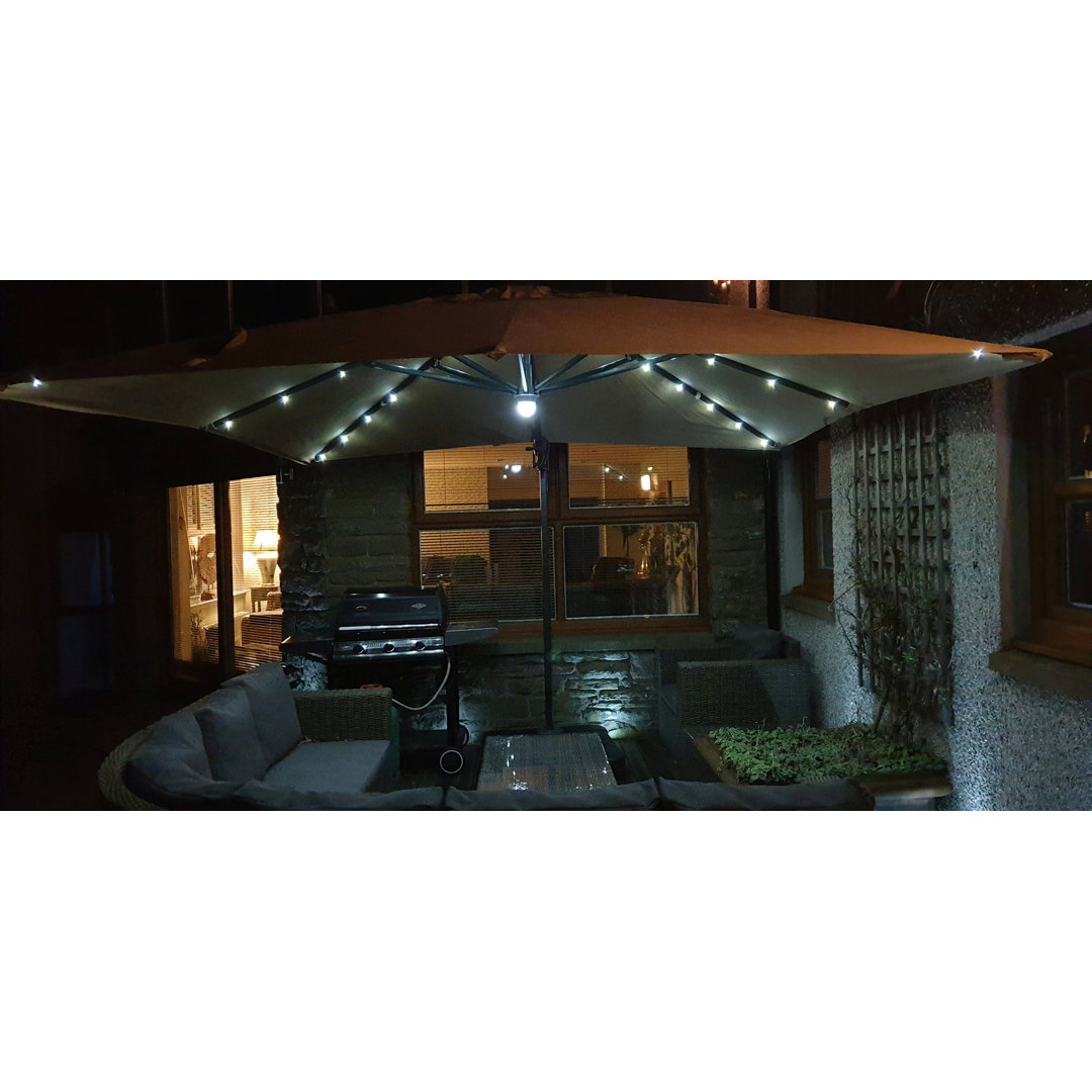 Jenifer 300cm Lighted Cantilever Parasol