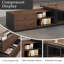 Bureau de direction ergonomique luxueux en L avec rangement intégré et gestion de l'alimentation-829374452-829374450