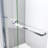 Sapphire 44" W x 76" H Bypass Semi-Frameless Shower Door-34055484-56457889