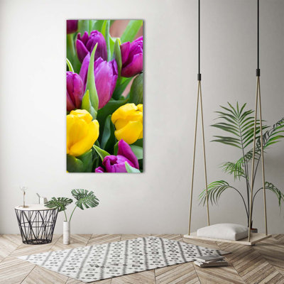 Colourful Tulips - Wrapped Canvas Print
